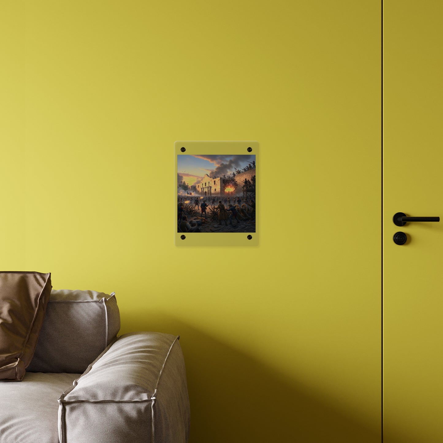 Acrylic Wall Art Panel - Battle of the Alamo