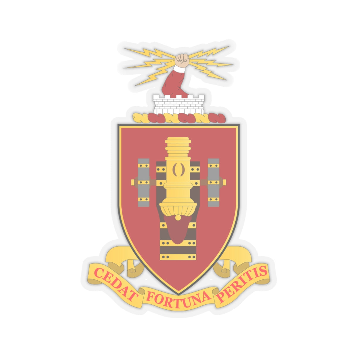 Kiss-Cut Stickers - COA - Fort Sill - Artillery School wo txt X 300