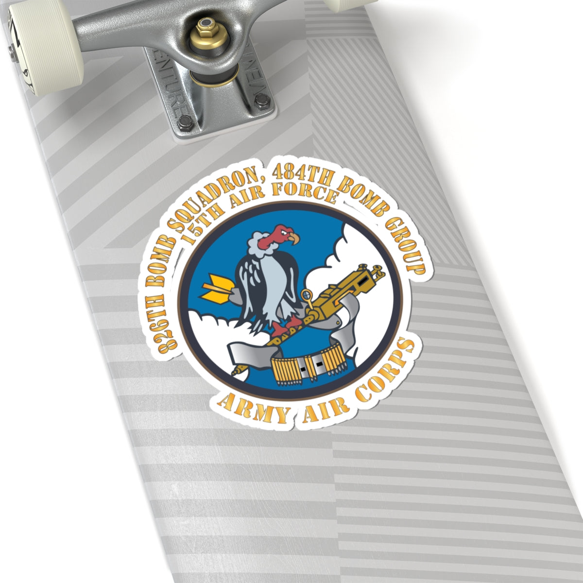 Kiss-Cut Stickers - AAC - 826th Bomb Squadron, 484th Bomb Group - 15th AAF X 300
