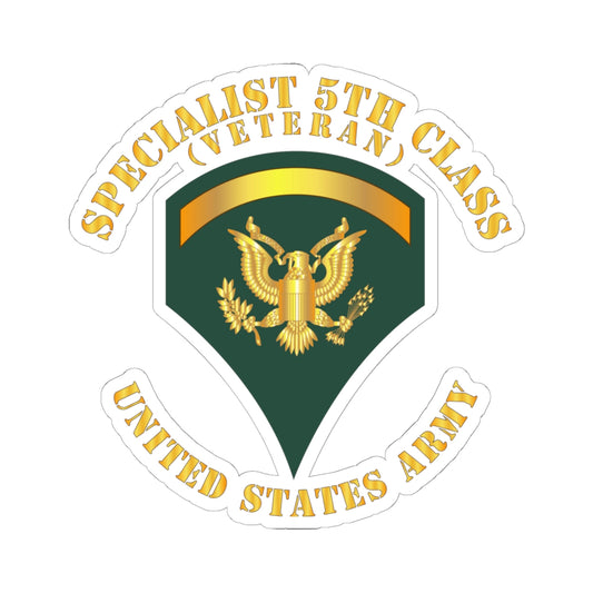 Kiss-Cut Stickers - Specialist 5th Class - SP5 - Veteran
