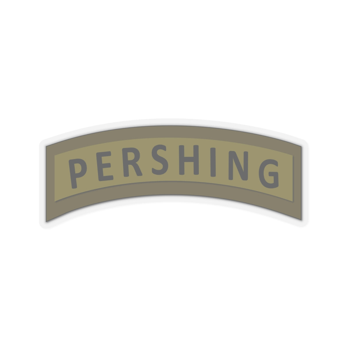 Kiss - Cut Stickers - Army - Pershing Missile Tab - Subdued