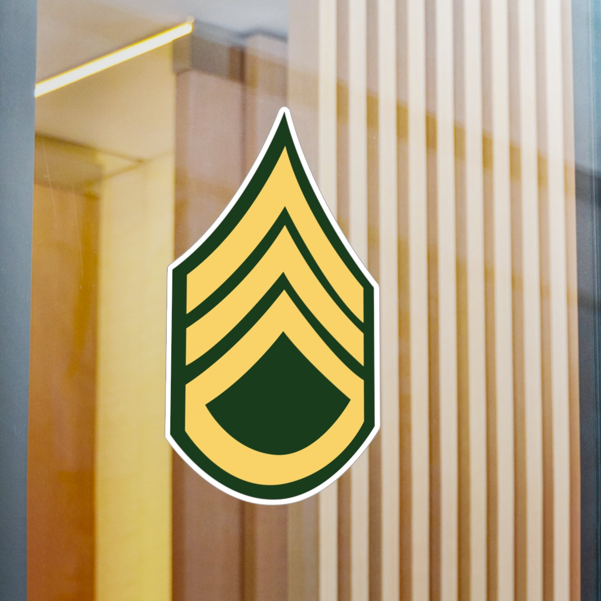 Kiss-Cut Vinyl Decals - Army - Staff Sergeant E-6 (SSG) X 300