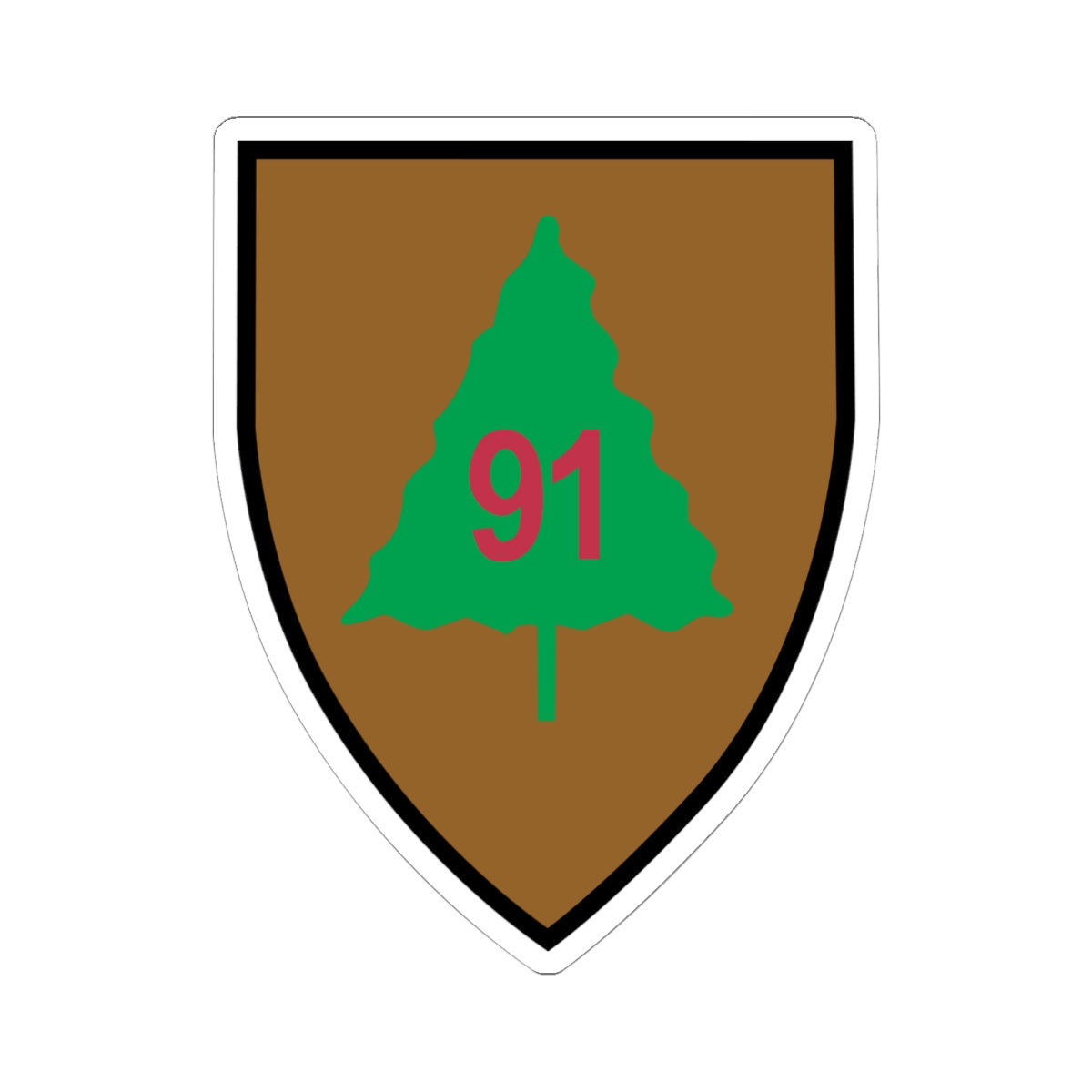 Kiss-Cut Stickers - SSI - 91st Infantry Division X 300