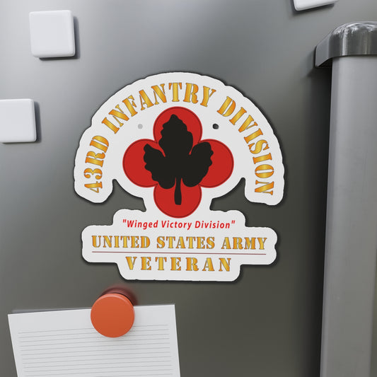Die-Cut Magnets - Army - SSI - 43rd Infantry Division - Winged Victory Division - US Army Veteran X 300