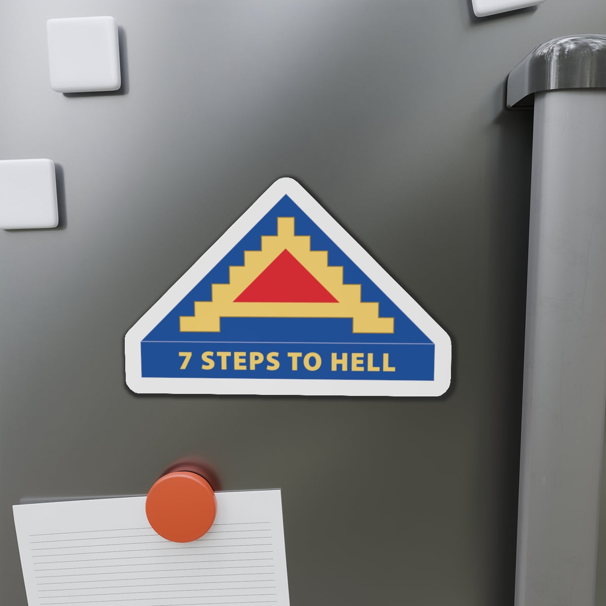 Die-Cut Magnets - 7th United States Army  w 7 Steps to Hell X 300