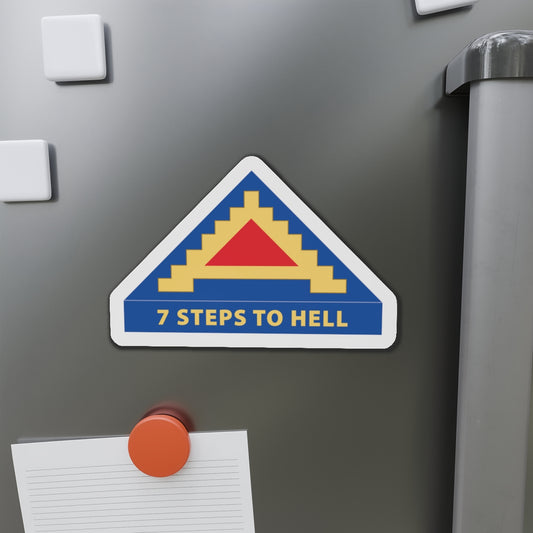 Die-Cut Magnets - 7th United States Army  w 7 Steps to Hell X 300