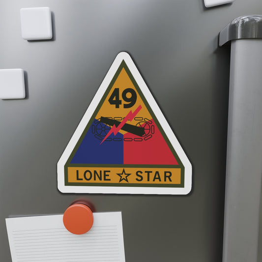 Die-Cut Magnets -SSI - 49th Armored Division w Name Tape X 300