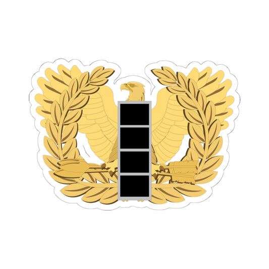 Kiss-Cut Stickers - Army - Chief Warrant Officer - W04 - Flat - Eagle and Bar wo txt X 300