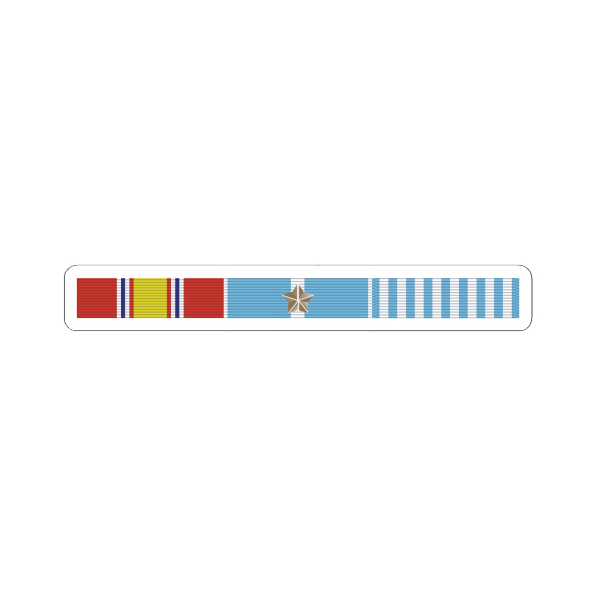 Kiss - Cut Stickers - Korean War Service Bar w Campaign Star X 300