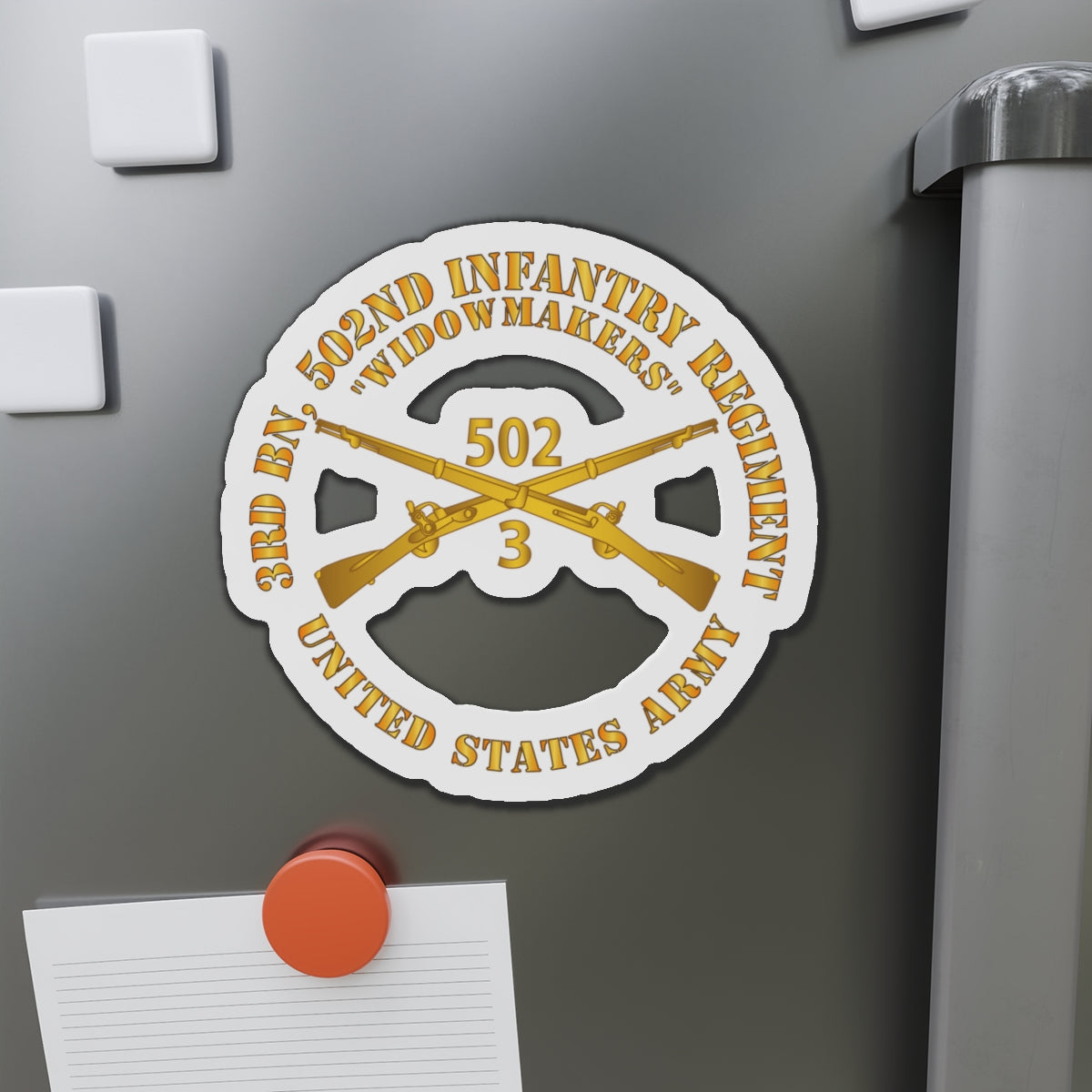 Die-Cut Magnets - 3rd Bn 502nd Infantry Regt - Widowmakers - Infantry Br