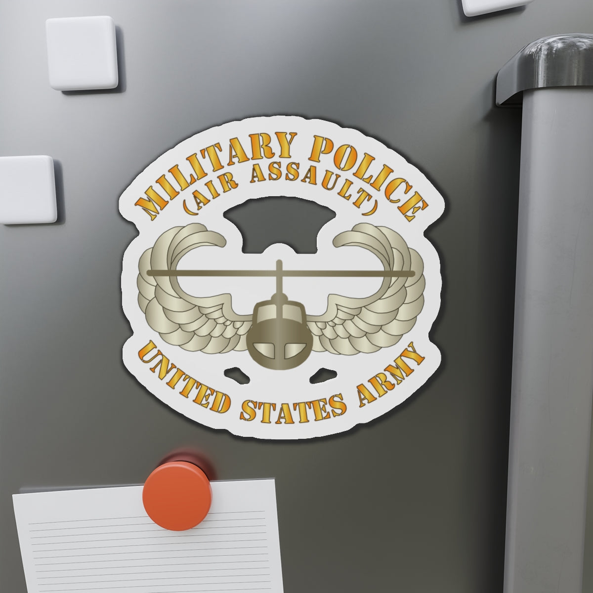 Die-Cut Magnets - Army - Military Police w Air Assault Badge