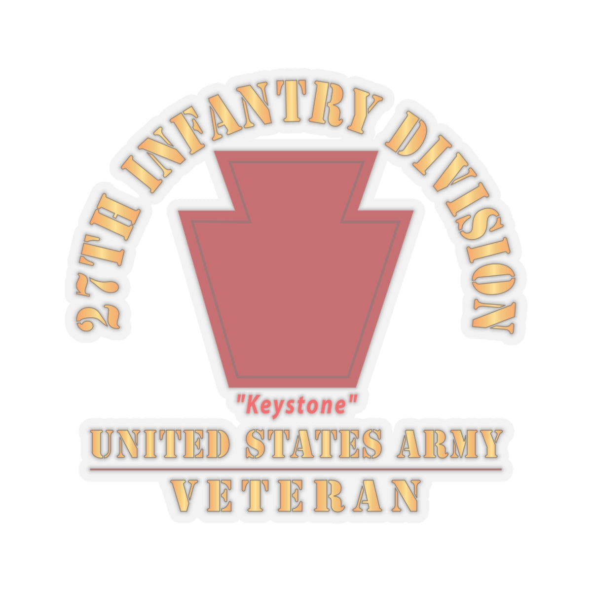 Kiss - Cut Stickers - Army - SSI - 28th Infantry Division - Keystone ...