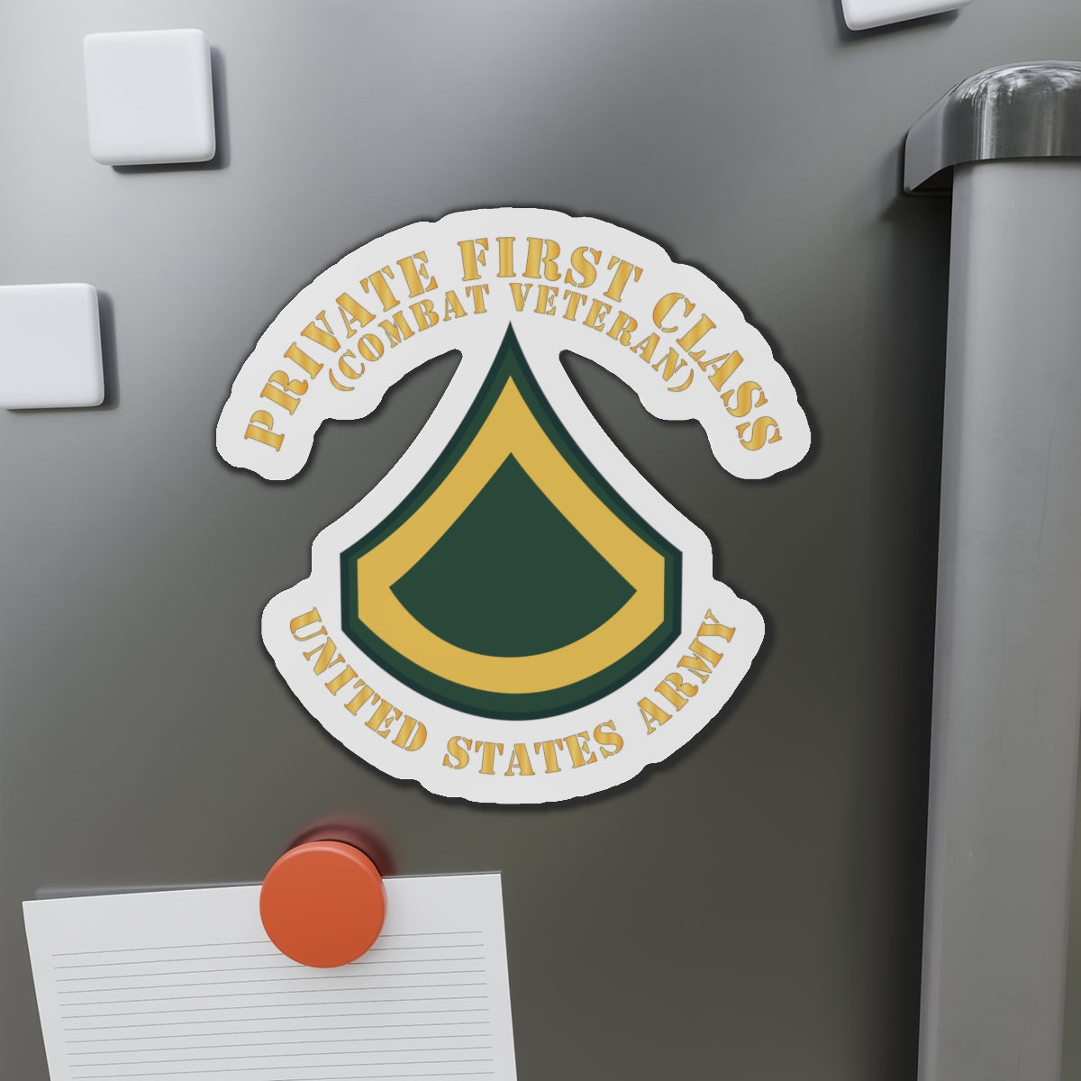 Die-Cut Magnets -SSI -Army - Private First Class - PFC - Combat Veteran - Flat X 300