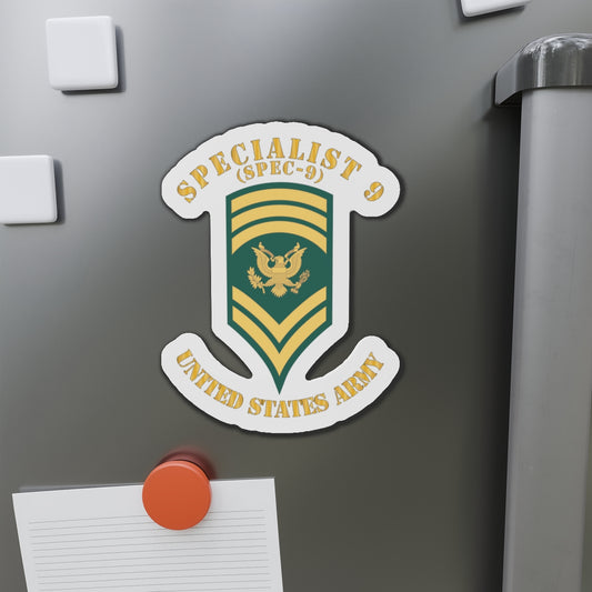 Die-Cut Magnets - Army - Enlisted - SPEC 9 - Specialist 9  - Std X 300