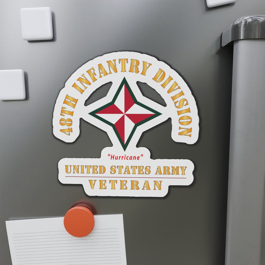 Die-Cut Magnets - Army - SSI - 48th Infantry Division - Hurricane - US Army Veteran X 300