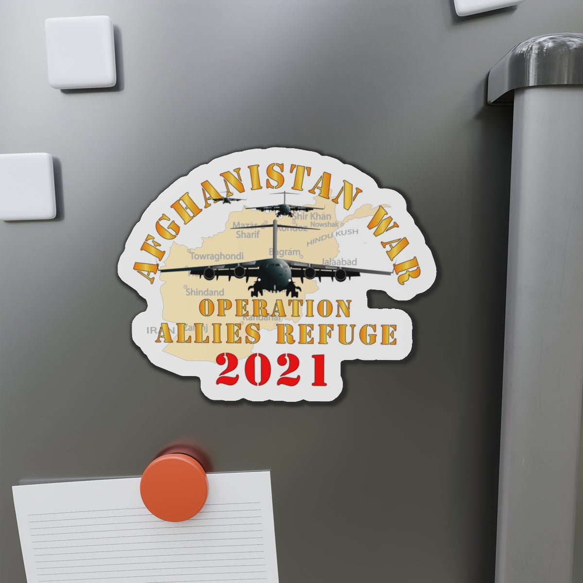 Die-Cut Magnets - Army - Afghanistan War   - Operation Allies Refuge - 2021