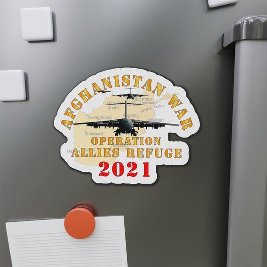 Die-Cut Magnets - Army - Afghanistan War   - Operation Allies Refuge - 2021