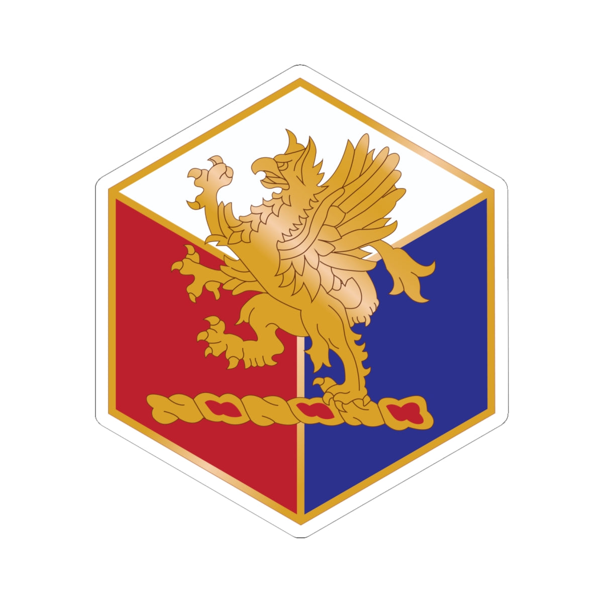Kiss-Cut Stickers Army - DUI - 46th Infantry Division X 300