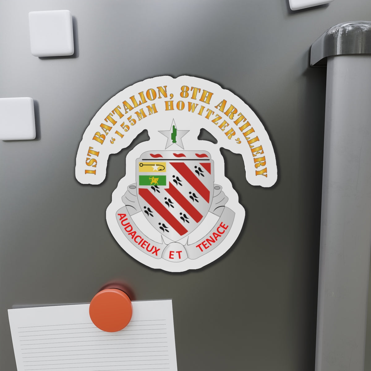 Die-Cut Magnets - Army - 1st Battalion, 8th Artillery - V1 wo DS