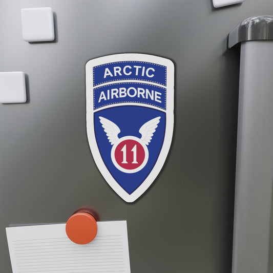 Die-Cut Magnets -SSI 11th Airborne Division - SSI w Arctic Tab wo Txt X 300