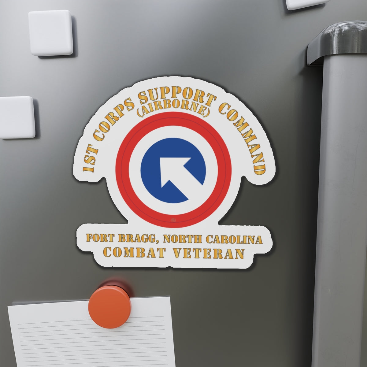 Die-Cut Magnets - Army - 1st Corps Support Command (COSCOM)  - FBNC - Combat Veteran X 300