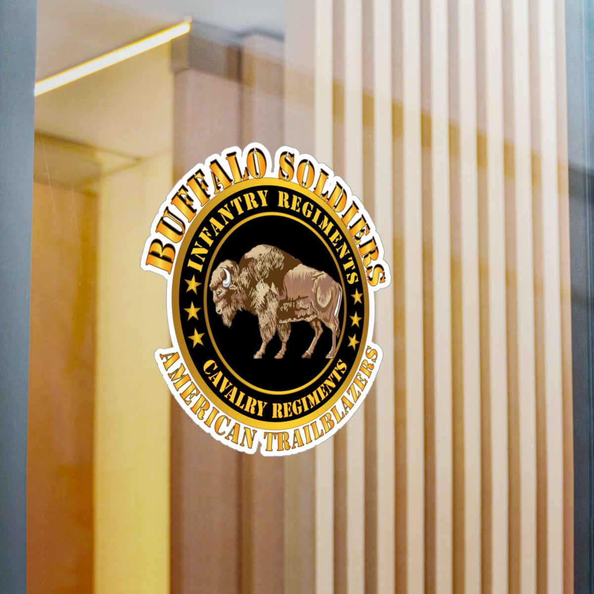 Kiss-Cut Vinyl Decals - Army - Buffalo Soldiers - Infantry - Cavalry Regiments X 300