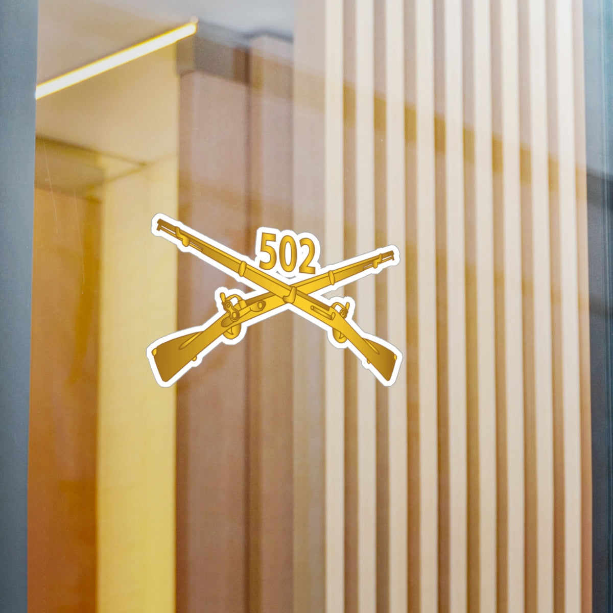 Kiss-Cut Vinyl Decals - Army - 502nd Infantry Regt - Infantry Br wo Txt