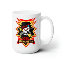 Load image into Gallery viewer, White Ceramic Mug 15oz - SOF - 5th Bn 19th SFG - Afghanistan
