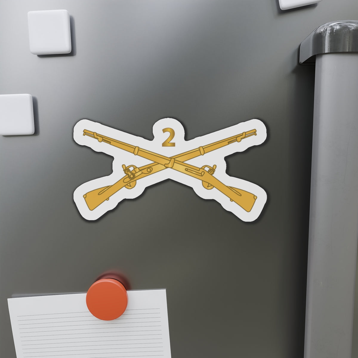 Die-Cut Magnets - Army - 2nd Infantry Regiment Branch - wo Txt X 300