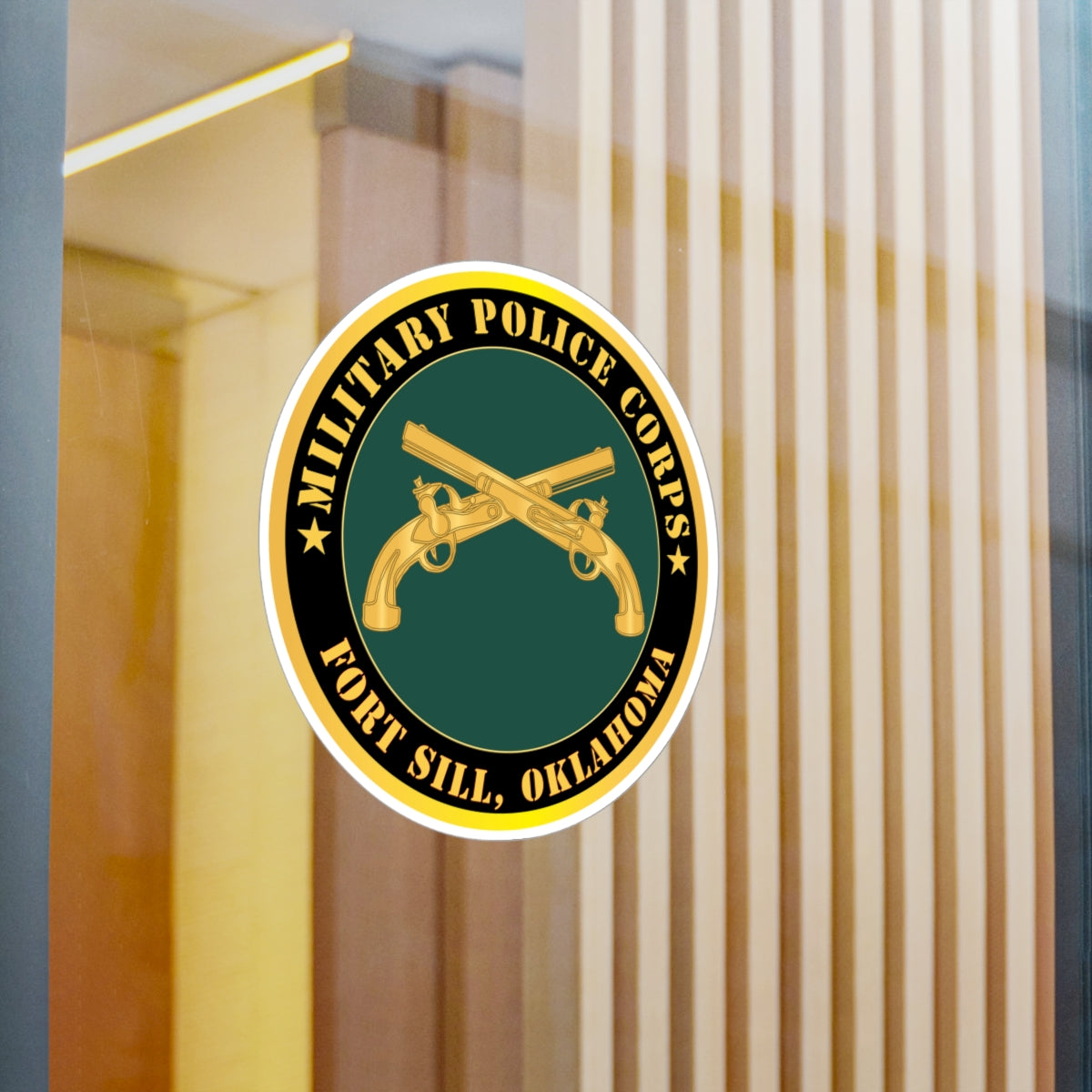 Kiss-Cut Vinyl Decals - Army - Military Police - Branch - Fort Sill, OK X 300