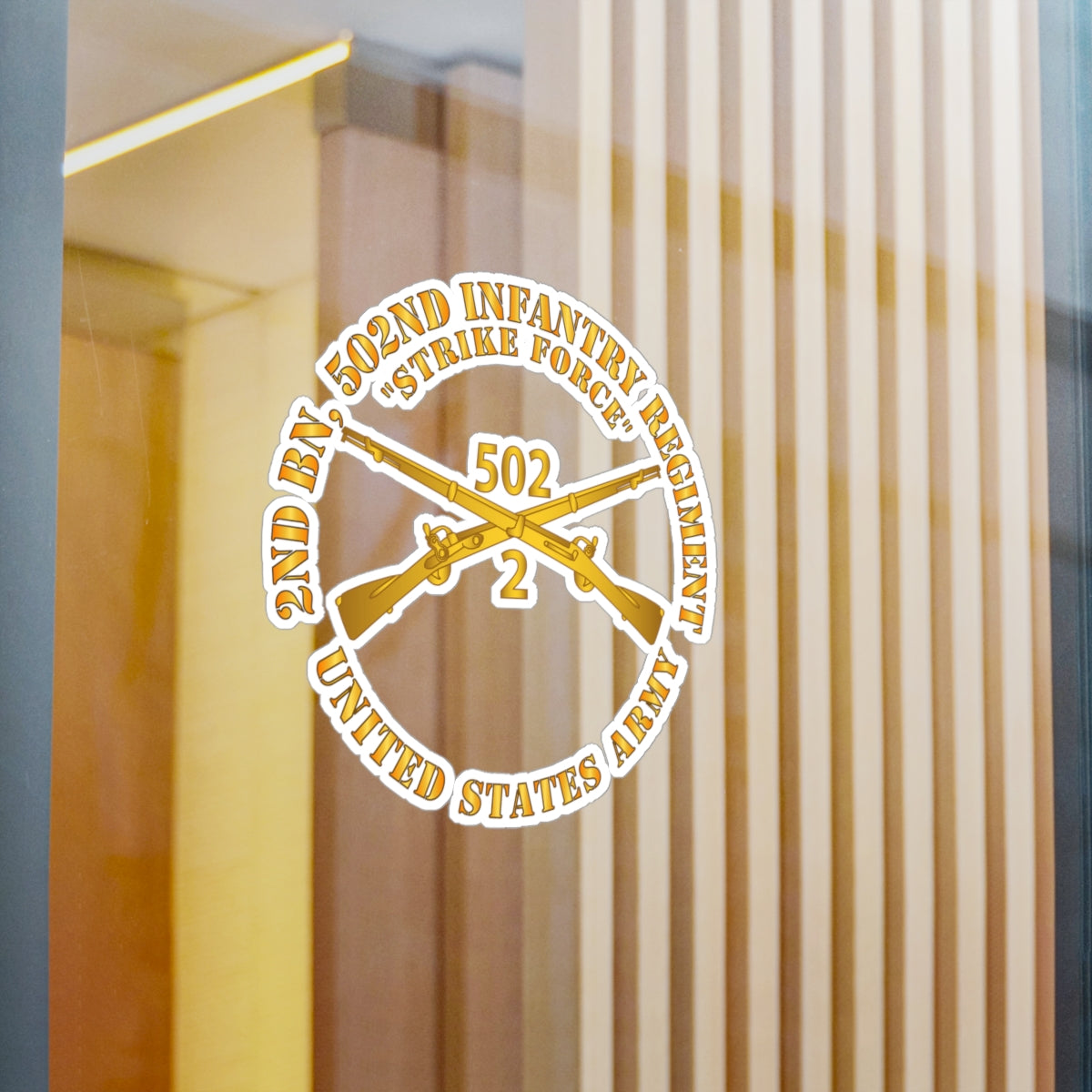 Kiss-Cut Vinyl Decals - Army - 2nd Bn 502nd Infantry Regt - Strike Force - Infantry Br