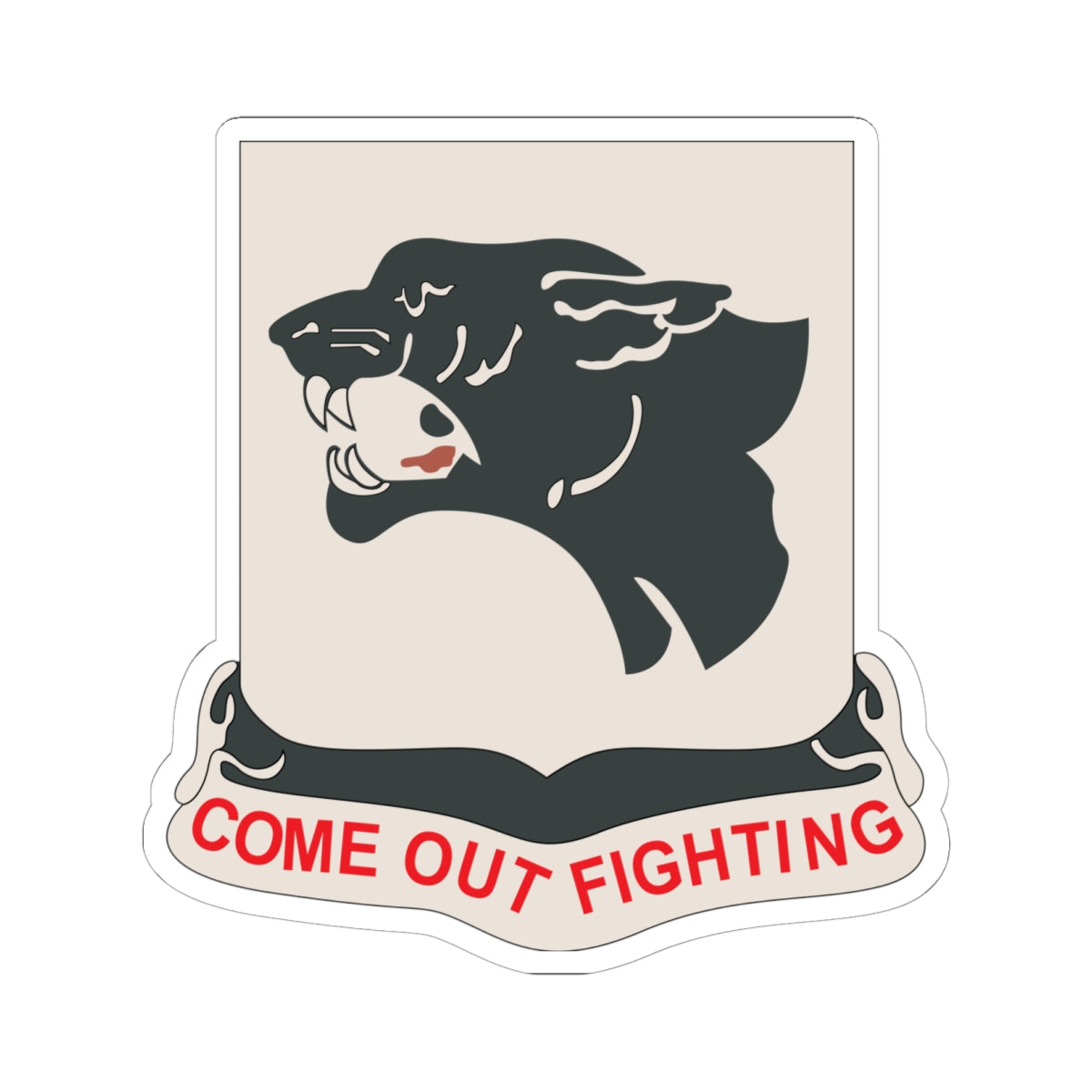Kiss-Cut Stickers - Army - 761st Tank Battalion - Black Panthers wo Txt X 300