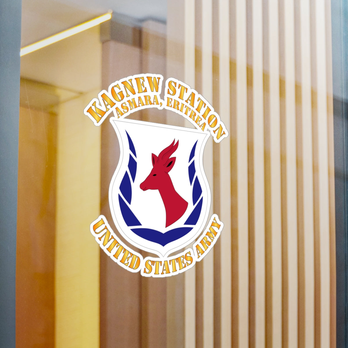 Kiss-Cut Vinyl Decals - Army - Kagnew Station - Asmara, Eritrea