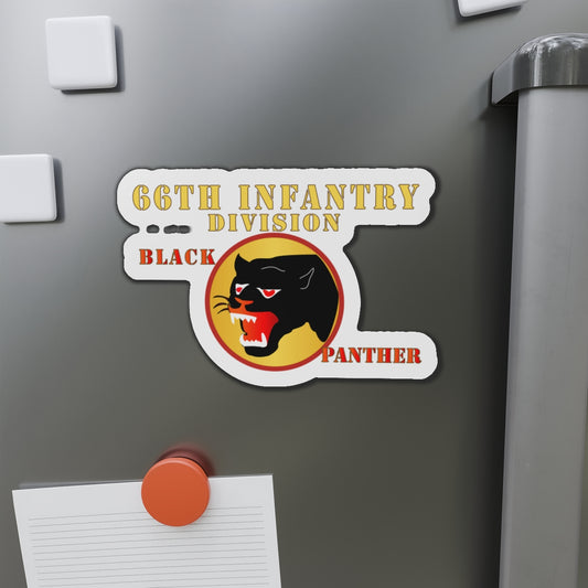 Die-Cut Magnets - Army - 66th Infantry Div - Black Panther X 300
