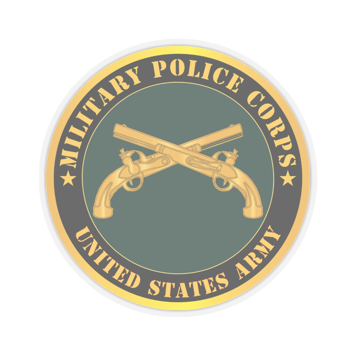 Kiss - Cut Stickers - Army - Military Police - Branch - United States Army X 300
