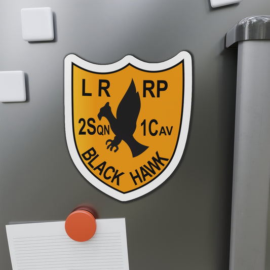 Die-Cut Magnets - Army - 2nd Squadron, 1st Cav Regt  LRRP - Black Hawk