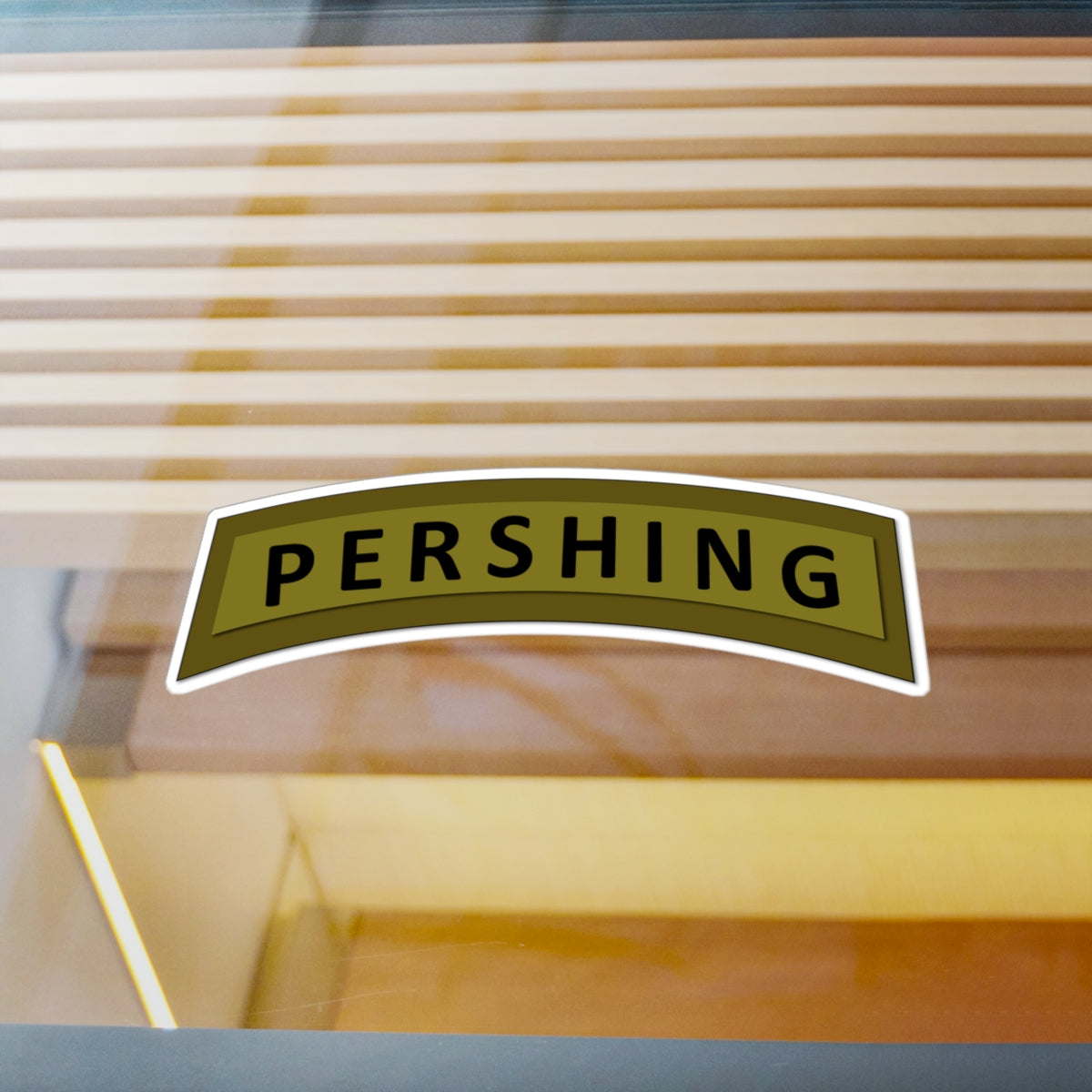 Kiss-Cut Vinyl Decals - Army - Pershing Missile Tab - Subdued