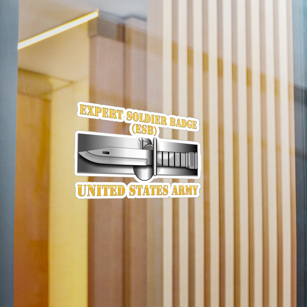 Kiss-Cut Vinyl Decals - Army - Expert Soldier Badge