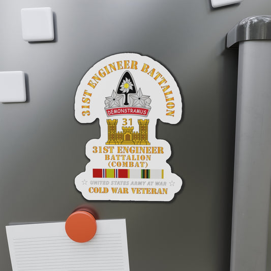 Die-Cut Magnets - Army - 31st Engineer Bn (Combat) w COLD SVC