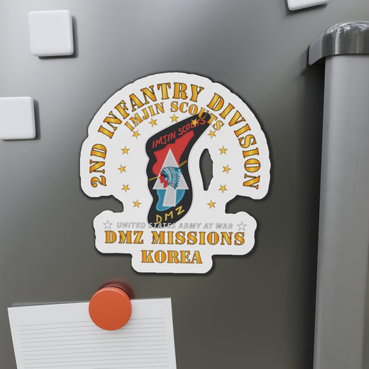 Die-Cut Magnets -SSI - Army - 2nd Infantry Division - ImJin Scout -DMZ Missions