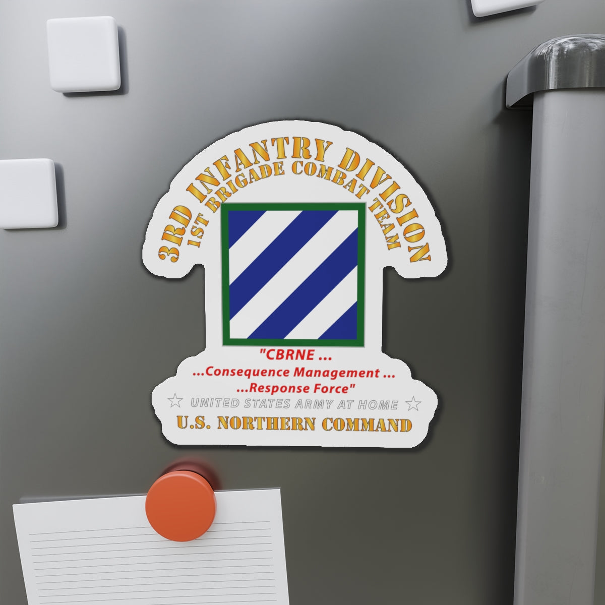 Die-Cut Magnets - 3rd ID - CBRNE - US NorthCom