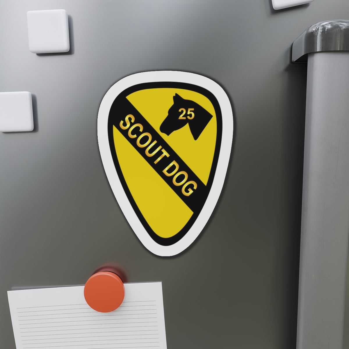 Die-Cut Magnets - 25th Scout Dog Platoon 1st Cav wo Txt