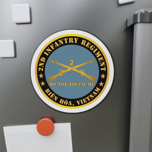 Die-Cut Magnets -Army - 2nd  Infantry Regiment Branch - Do Not Touch Me - Biên Hòa, Vietnam X 300