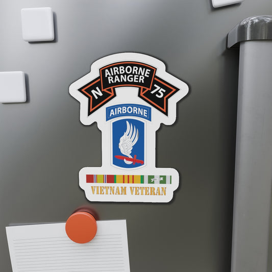 Die-Cut Magnets -SSI -SOF - N Company Scroll - 173rd Airborne Bde - Vietnam Veteran w VN SVC X 300