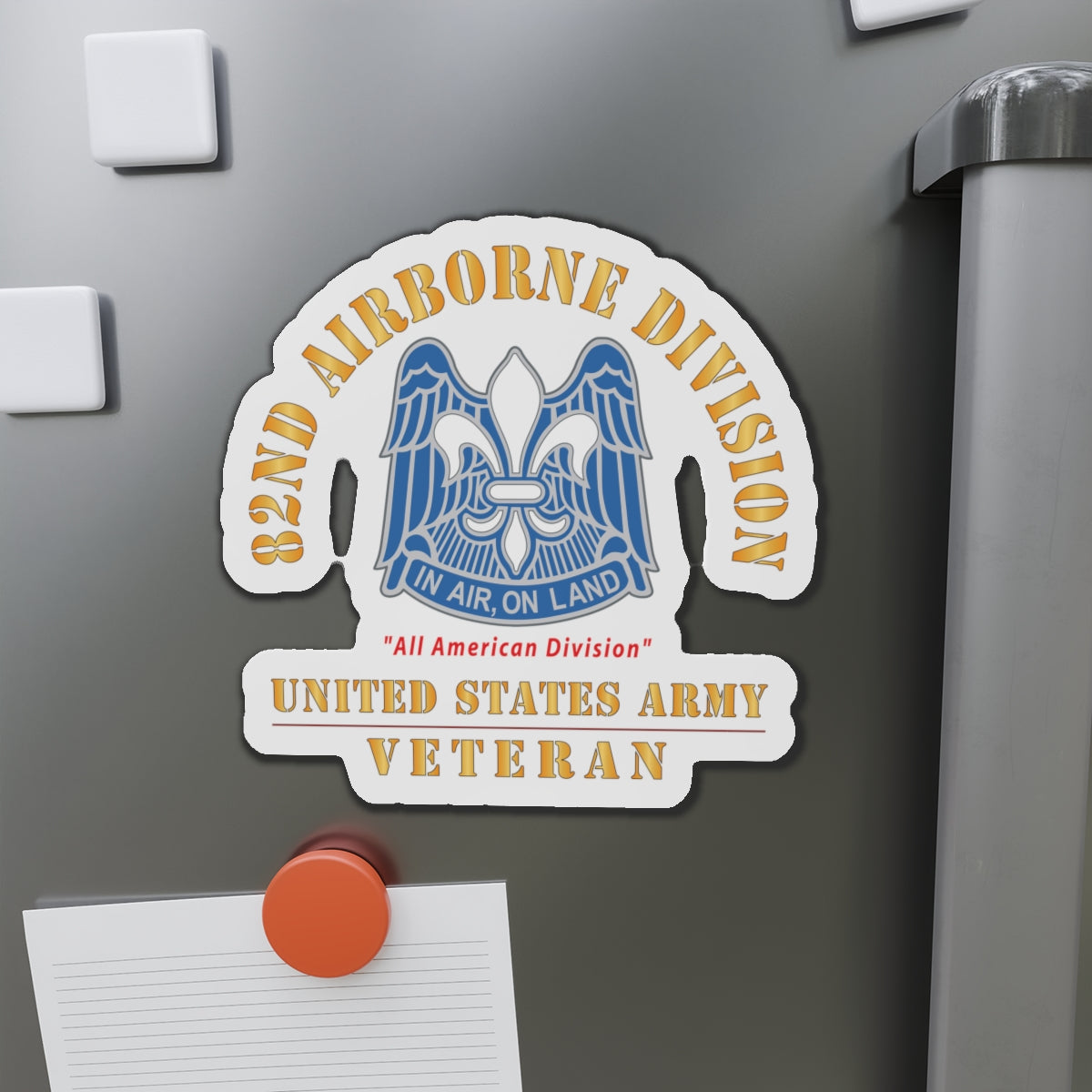 Die-Cut Magnets - Army - DUI - 82nd Airborne Division - All American Division - US Army Veteran X 300