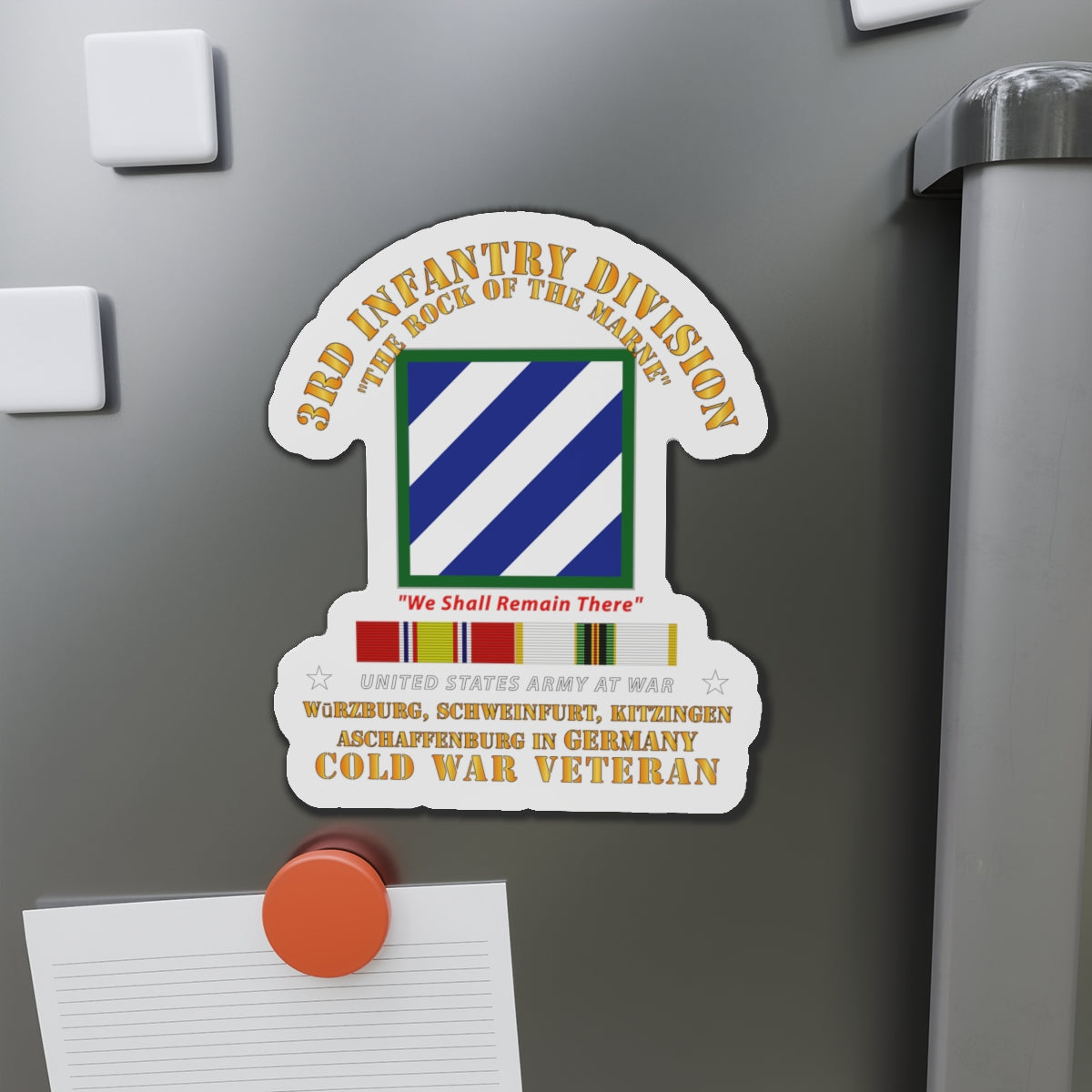 Die-Cut Magnets - 3rd ID - Germany w Cold War SVC