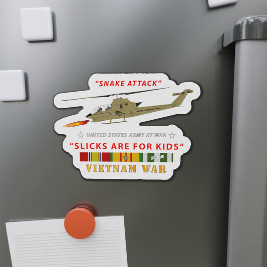 Die-Cut Magnets - AH-1 Cobra - Snake Attack - Slicks are for Kids w VN SVC
