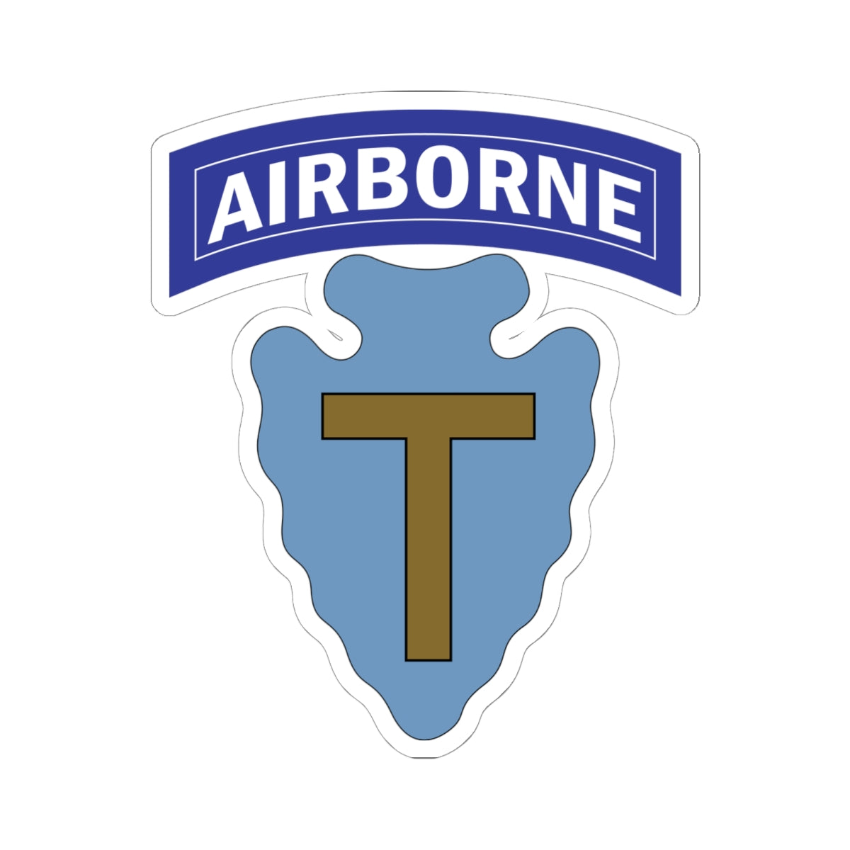 Kiss-Cut Stickers - SSI - 36th Division (Airborne) X 300