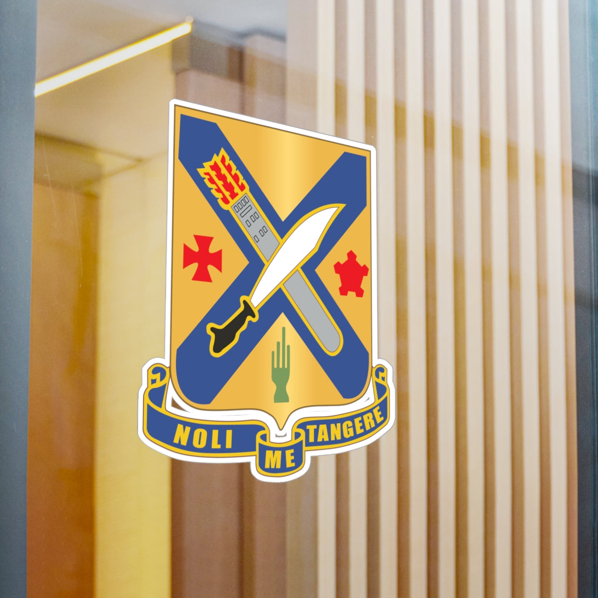 Kiss-Cut Vinyl Decals - DUI - 2nd Infantry Regiment wo Txt X 300