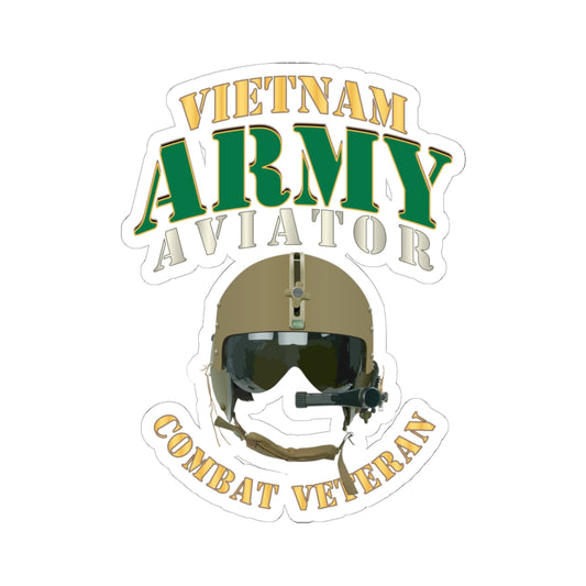 Kiss-Cut Stickers Army - Army - ARMY -  Aviator - Vietnam - Combat Vet X 300